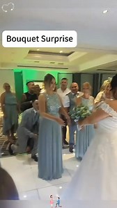 Surprise Wedding Bouquet Toss Proposal #wedding #bouquet #bride #surprise #love #happy #proposal #foryou #tiktok | Iggyvideo