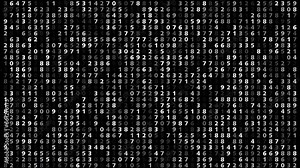 Statistics unveiled discovering power of random numbers in informational animation. Algorithm designing texture of randomness with animated numbers