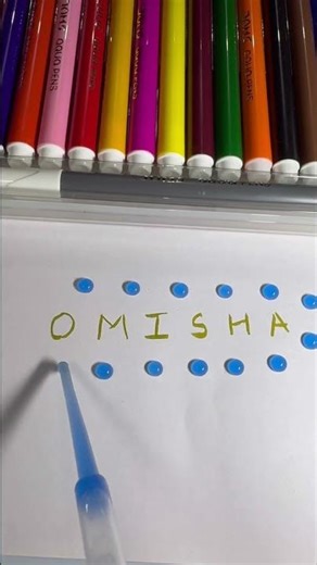 Water Drop Art Name Design – So Satisfying 💧✨