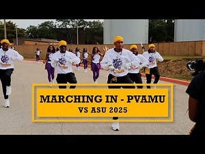 Marching In - PVAMU "Marching Storm" VS ASU 2025 | #band #music #marchingband #dance #hbcu