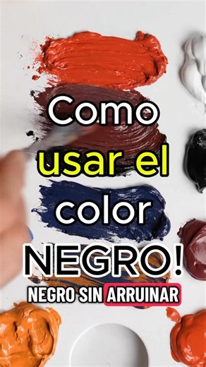 Cómo usar el color Negro? ⚫🎨