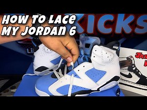 How to lace my Jordan 6 (TUTORIAL)