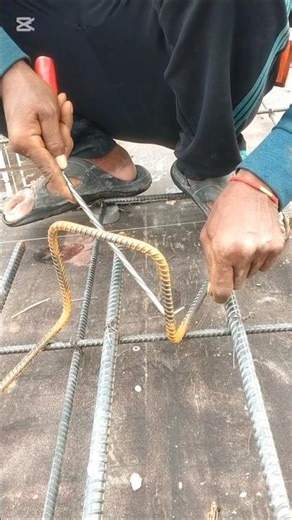 Tie bar chair work #shorts #skills #construction #constructionchannel