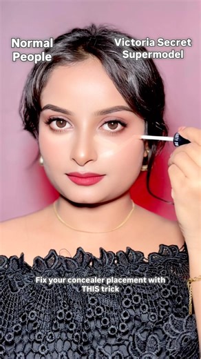 Wrong vs right concealer placement #makeuphacks #makeuptips #makeupartist #shortsvideo #beauty