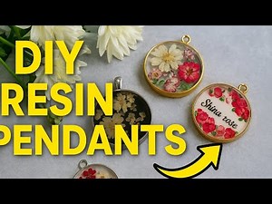 . "Amazing DIY Resin Flower Pendants | Easy Tutorial for Beginners 🌟