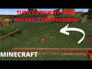 TUTO COMMENT FAIRE DES RAILS DE PROPULSIONS SUR MINECRAFT (tuto débutant)