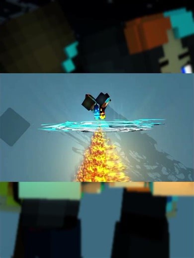Combo Lightning Blaze #minecraft #animation #edit #3danimation