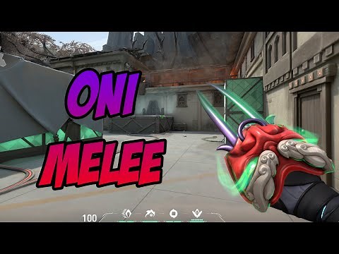 ONI MELEE SKIN GAMEPLAY (ONI KNIFE SKIN) - VALORANT ONI COLLECTION