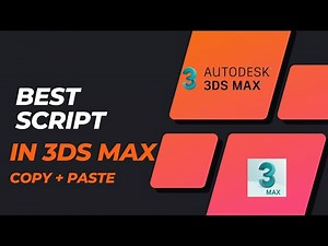How to use copy and past object script from 3dsmax to another 3dsmax | Script for 3ds max free