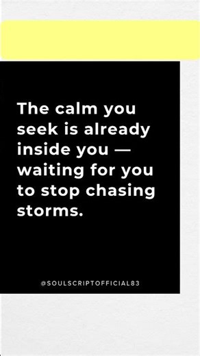 “The Calm You Seek Is Already Inside You 🌿 | Stop Chasing Storms.