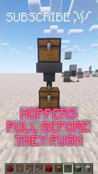 Make a simple RESERVE STORAGE SYSTEM with HOPPERS! | Redstone with PsiVolt #minecraft #redstone