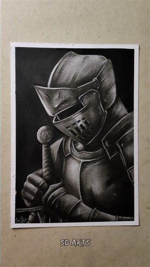 How to draw a knight ⚔️ #knight #tutorial #shorts