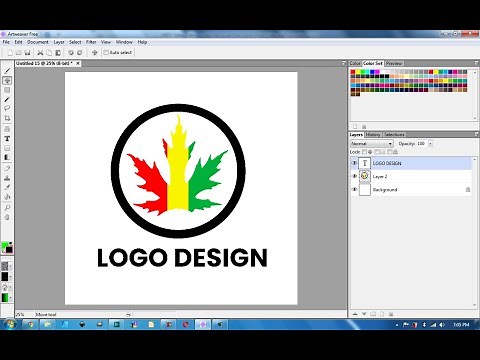 How to Make a Logo Using Artweaver Free 7
