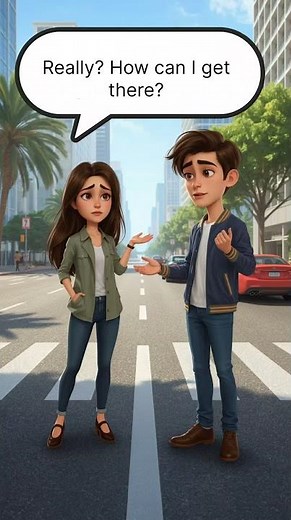 How to Ask for Directions in English | Short Conversation #learnenglish #englishforbeginners