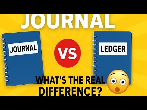 Jounal vs ledger: what's the difference🤔🧐 |Full guide for beginners..💯