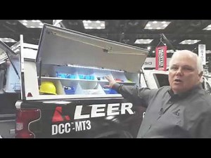 2019 Chevy Silverado with Leer’s new DCC-MT3 work cap & new BedSlide storage platform