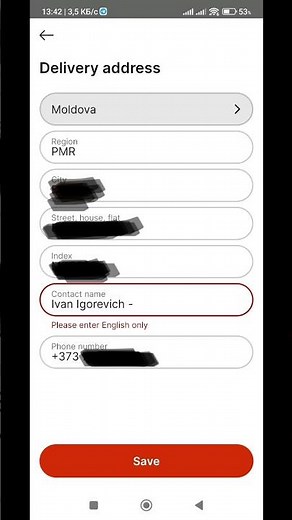 Problem with addresses on AliExpress! Please enter English only - how to fix?