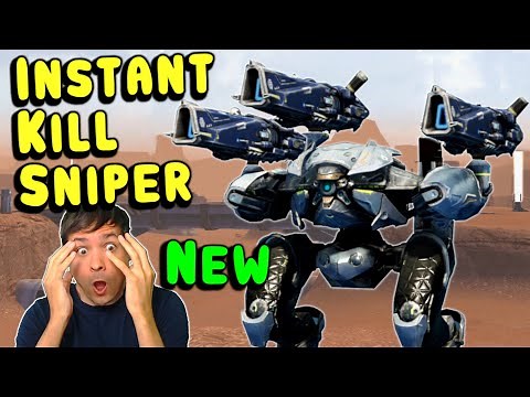 INSTANT KILL! New PRISMA Sniper EREBUS Mk3 Gameplay - War Robots 7.4 WR