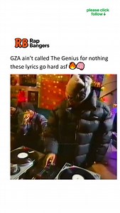 GZA proving once again why he’s The Genius bars sharp, flow surgical 🔥💥 #WuTang #RapBangers | Rap Bangers