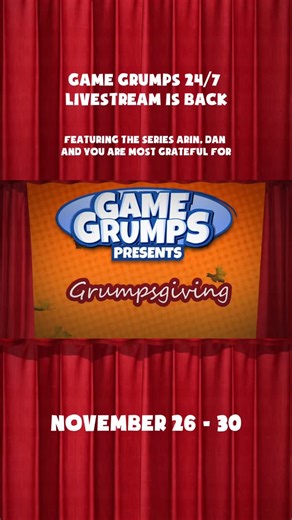 Game Grumps on Instagram: "NEXT WEEK THE STREAM IS BACK!"