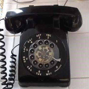 Rotary-dial phone ringing