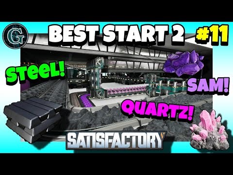 Steel, SAM & Quartz Factory! Satisfactory 1.1 Best Start 2 #11