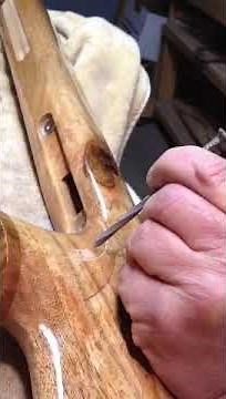 Stippling a rifle stock part 2