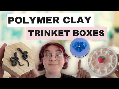 Making Polymer Clay Trinket Boxes Tutorial (3 different ways, including using your scraps)