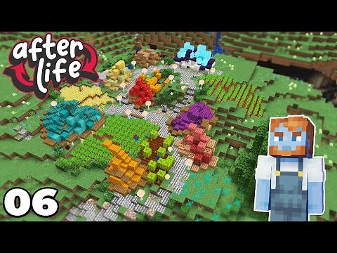 AfterLife SMP : MUSHROOM VILLAGE BASE EXPANSION! Minecraft 1.18 Survival