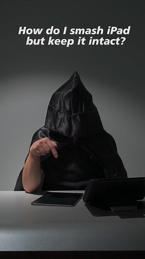 How do I smash iPad but keep it intact?