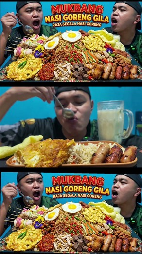 Mukbang nasi goreng gila‼️#mukbang #asmr #viral