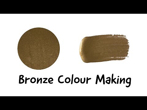 Bronze Colour | How To Make Bronze Colour | Colour Mixing | Almin Creatives