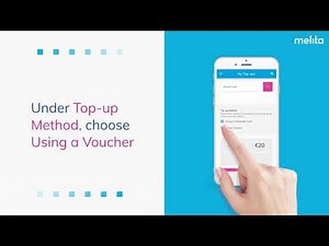 How to top up prepaid mobile with top-up voucher on MyMelita