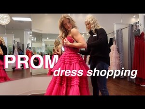 PROM DRESS SHOPPING VLOG *senior year high-school*
