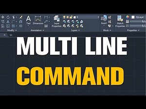multi line command in auto CAD