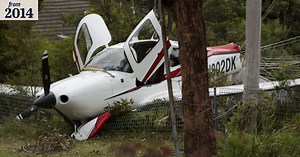 Plane parachute gives near disaster a soft landing