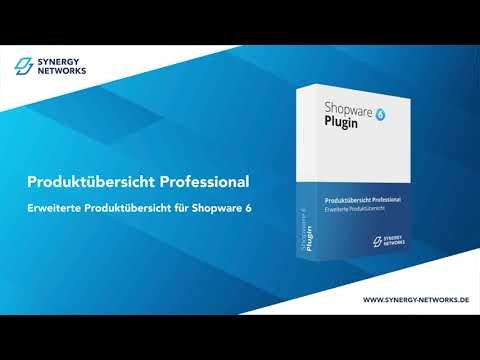 Produktübersicht Professional - Shopware 6 Plugin