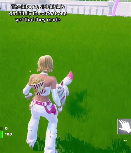 Cute Kitsune Sidekick: Adorable Love Expression