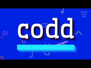 CODD - How to pronounce it?