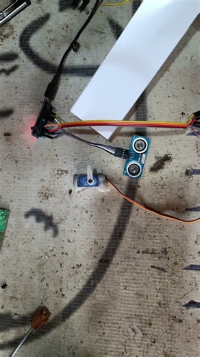 #basic #arduino #servo Ultrasonic HC-SR04