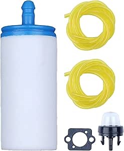 506264111 Fuel Filter Line Hose for Husqvarna K750 K760 Primer Bulb Carburetor Gasket Replacement Kit