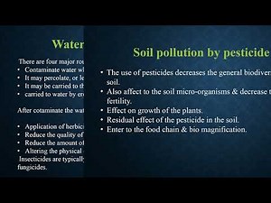 Effect of pesticides on plant and environment