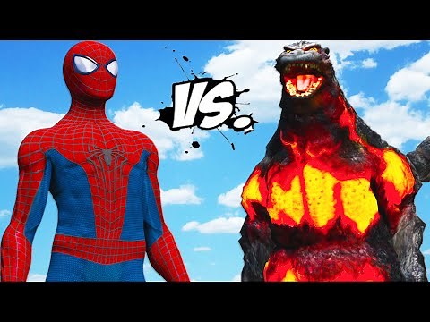 THE AMAZING SPIDER-MAN VS BURNING GODZILLA