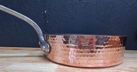 Matfer Sauteuse 30cm 3.5 Mm Hammered Copper Tin Lined - Etsy