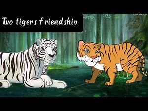Two Tigers friendship | Short story for kids with Moral | Story telling in English | Bedtime story