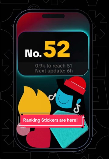 See how you stack up…LIVE! 📲Introducing 🥇Ranking Sticker🥇! It is here to track and display your status as you go. 📈