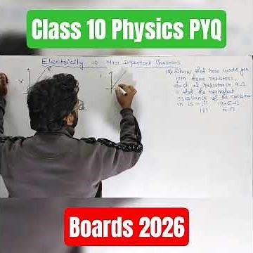 Electricity important PYQs 2026 #foundationphysics #cbsephysics #class10physics