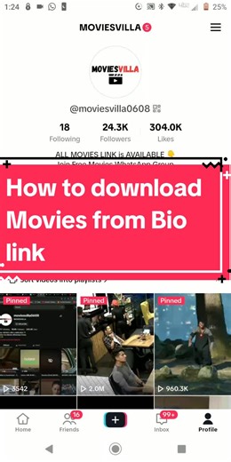 Step-by-Step Guide for Movie Downloads with Bio Link | Tutorial Included