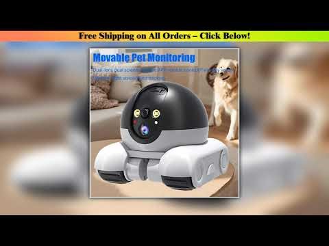 WIFI Dual Lens Robot Camera Dual Screen Monitoring 1080P HD PTZ IP Security Surveillance Camera