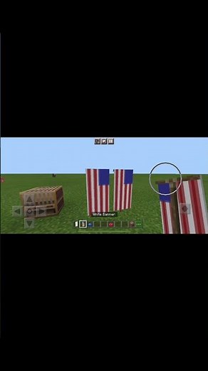 How to make an American flag banner in Minecraft